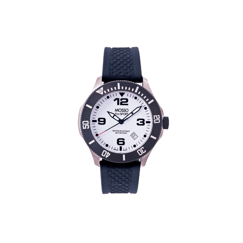 Reloj Deportivo para Hombre color Negro y Blanco - Sport