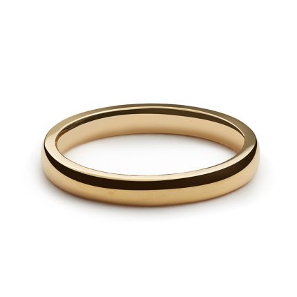 18K Yellow Gold Wedding Ring - Solid English | Mosso