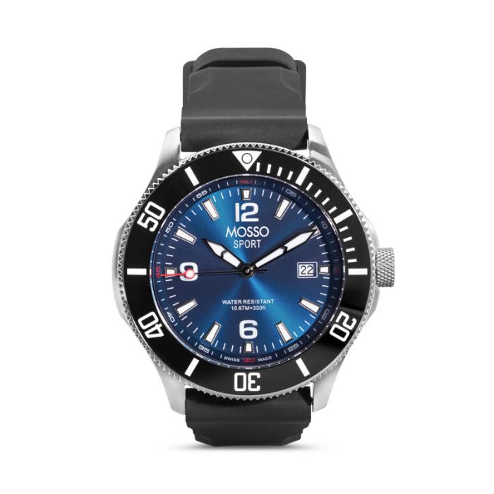 Reloj Deportivo Negro para Hombre de Acero Inoxidable - Sport | Mosso