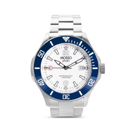 Reloj Deportivo Color Blanco para Hombre de Acero Inoxidable - Sport | Mosso