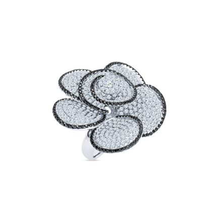 Anillo de diamante negro Fiore Nero | Mosso