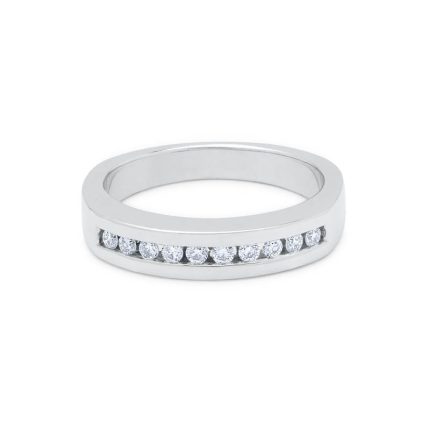 White Gold Engagement Ring - Dance 6 | Mosso