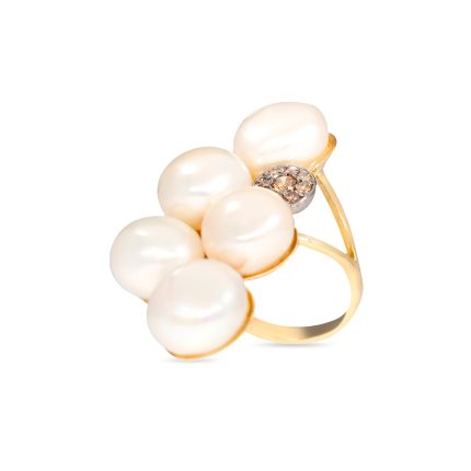 Women's Etruscan Ring - Perla Dolce Mosso